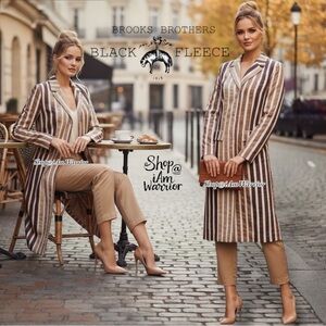 Thom Browne x Brooks Brothers Black Fleece Striped Trench Coat *shop@iamwarrior